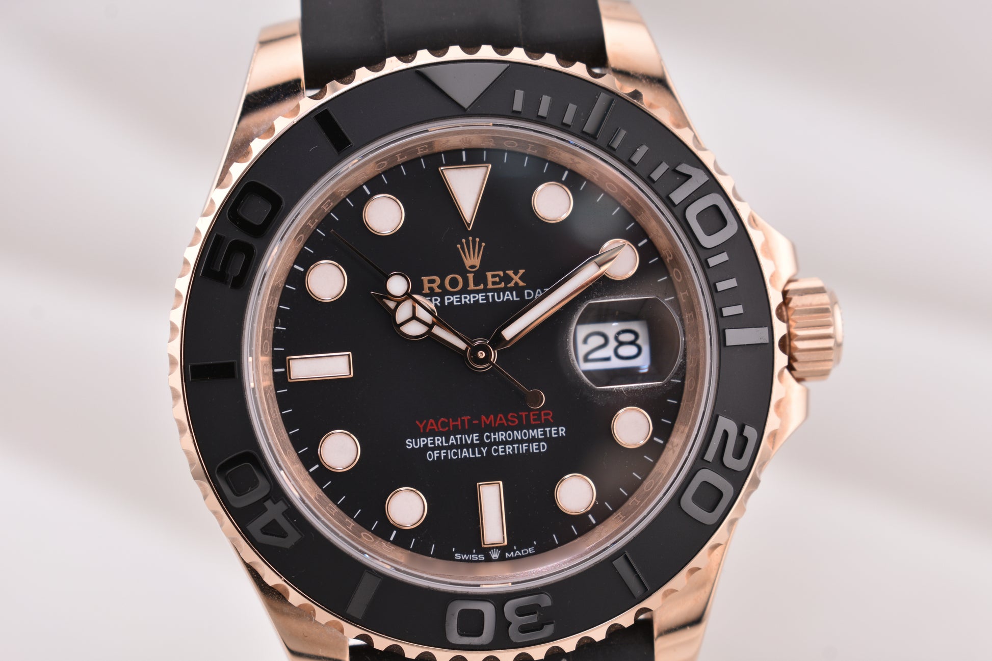 Rolex Yacht Master 40 Everose Gold Oysterflex 126655 2024