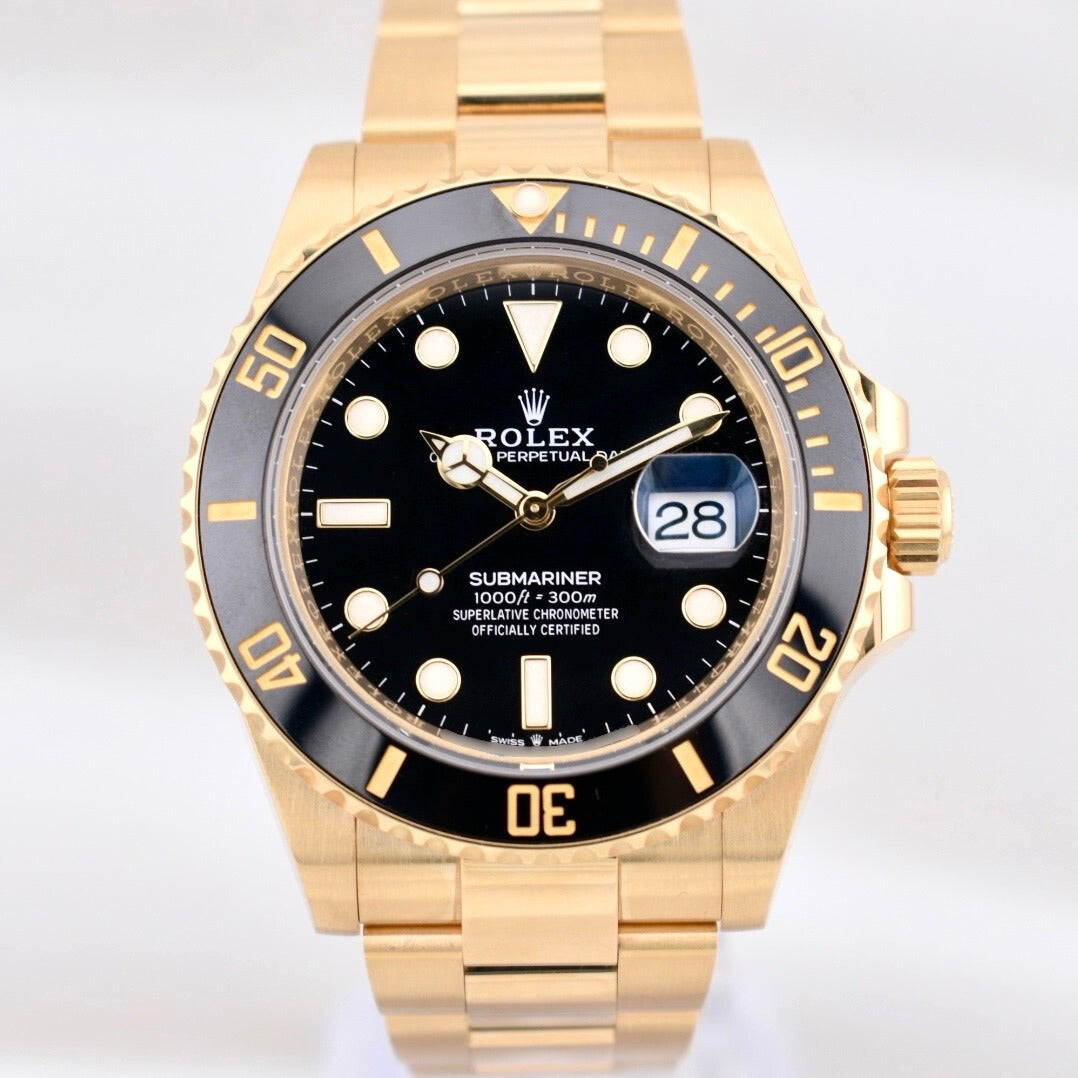 Rolex Submariner Date Yellow Gold Black Dial 126618LN 2022