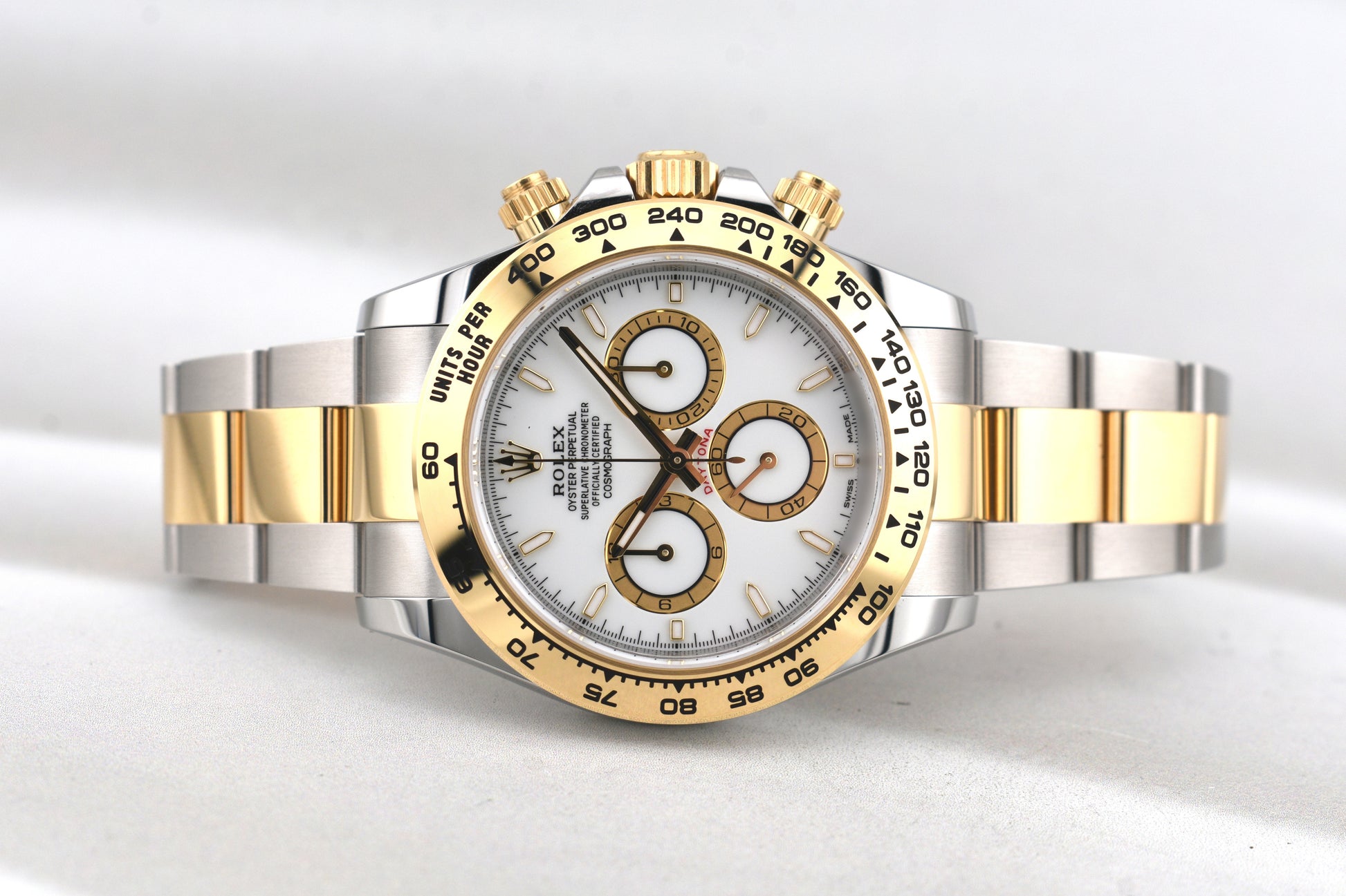 Rolex Cosmograph Daytona White Dial Two Tone Yellow Gold 126503 2026