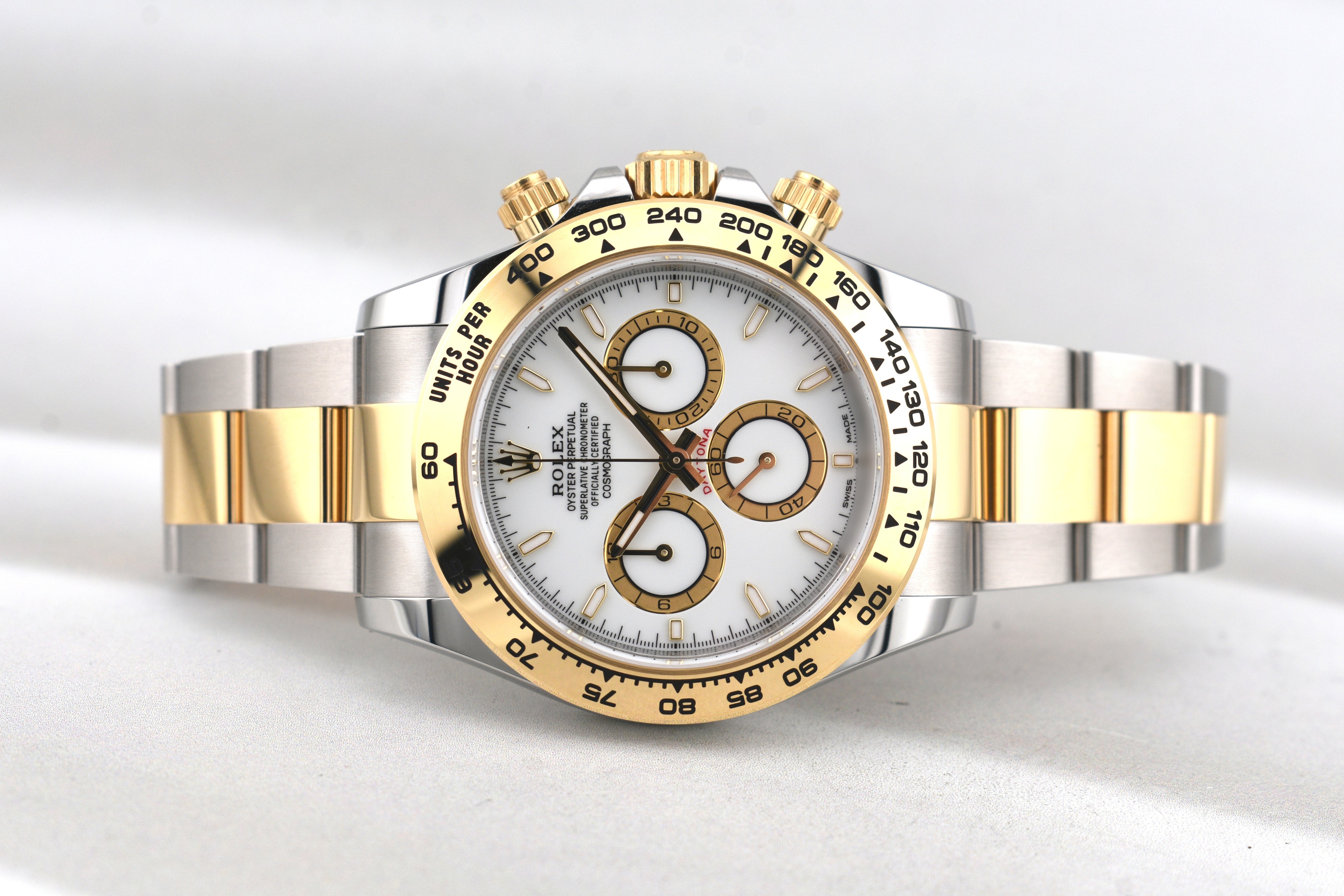 Rolex Cosmograph Daytona White Dial Two Tone Yellow Gold 126503 2026