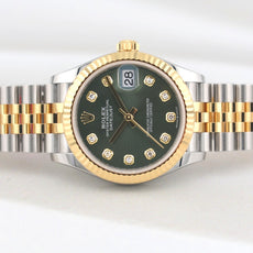Rolex Datejust 31 Two Tone Olive Green Diamond Dial 278273 2025