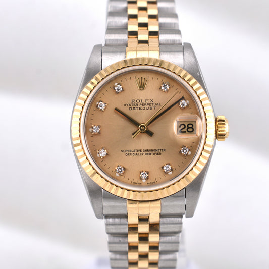 Rolex Datejust 31 Champagne Diamond Dial 78273 2000
