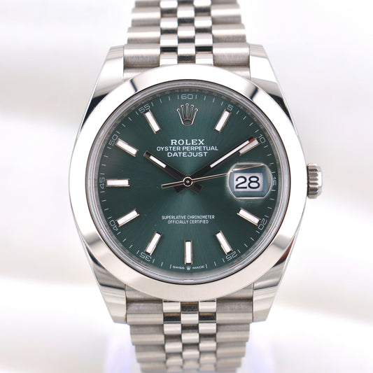 Rolex Datejust 41 Mint Green Dial 126300 2025