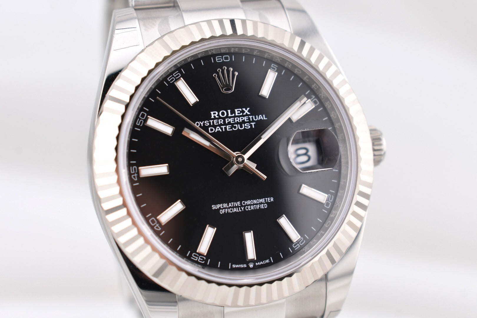 Rolex Datejust 41 Black Index Dial Oyster Band 126334 2026