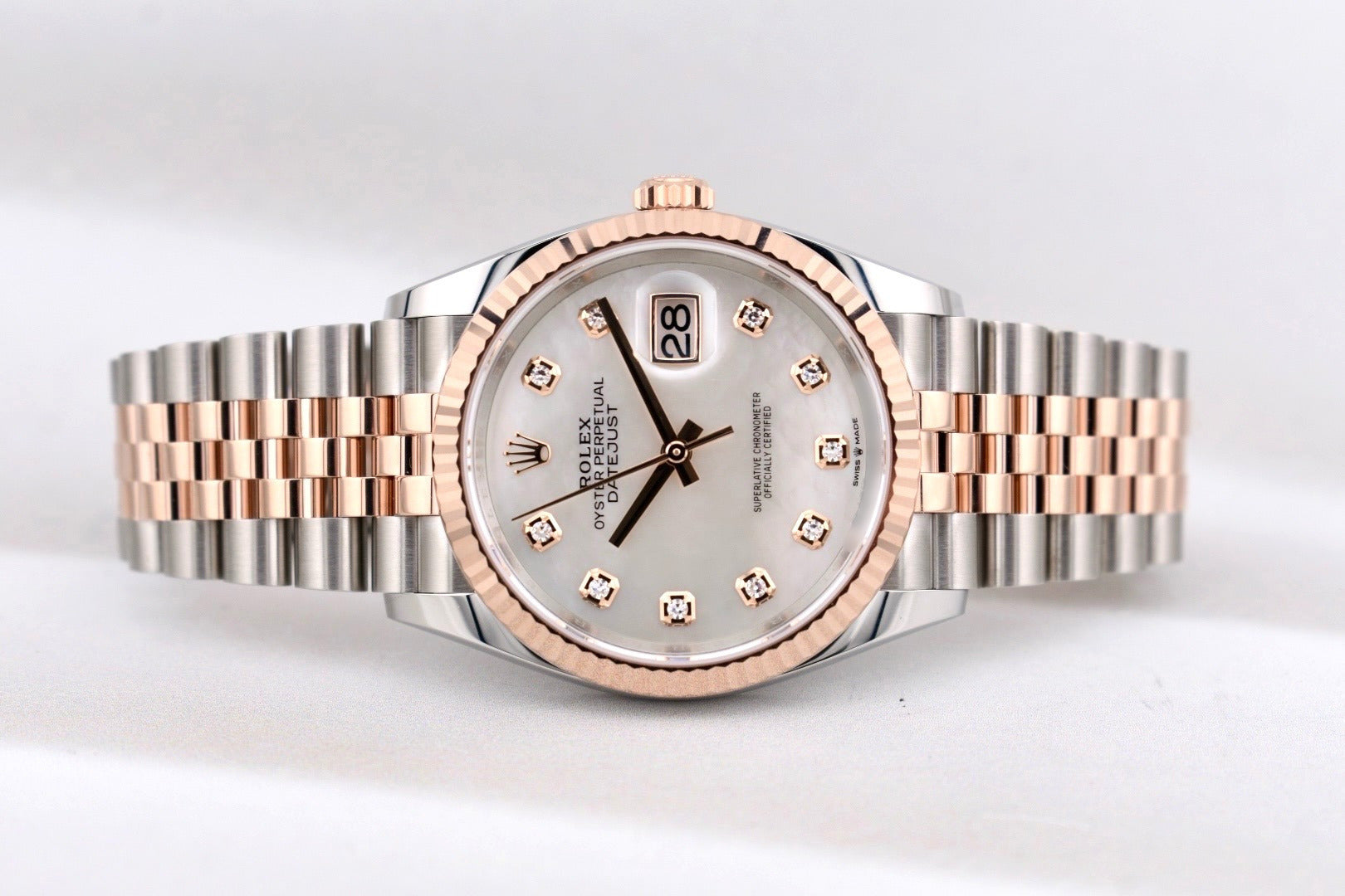 Rolex Datejust 36 Two Tone Rose Gold Mother of Pearl 126231 2025