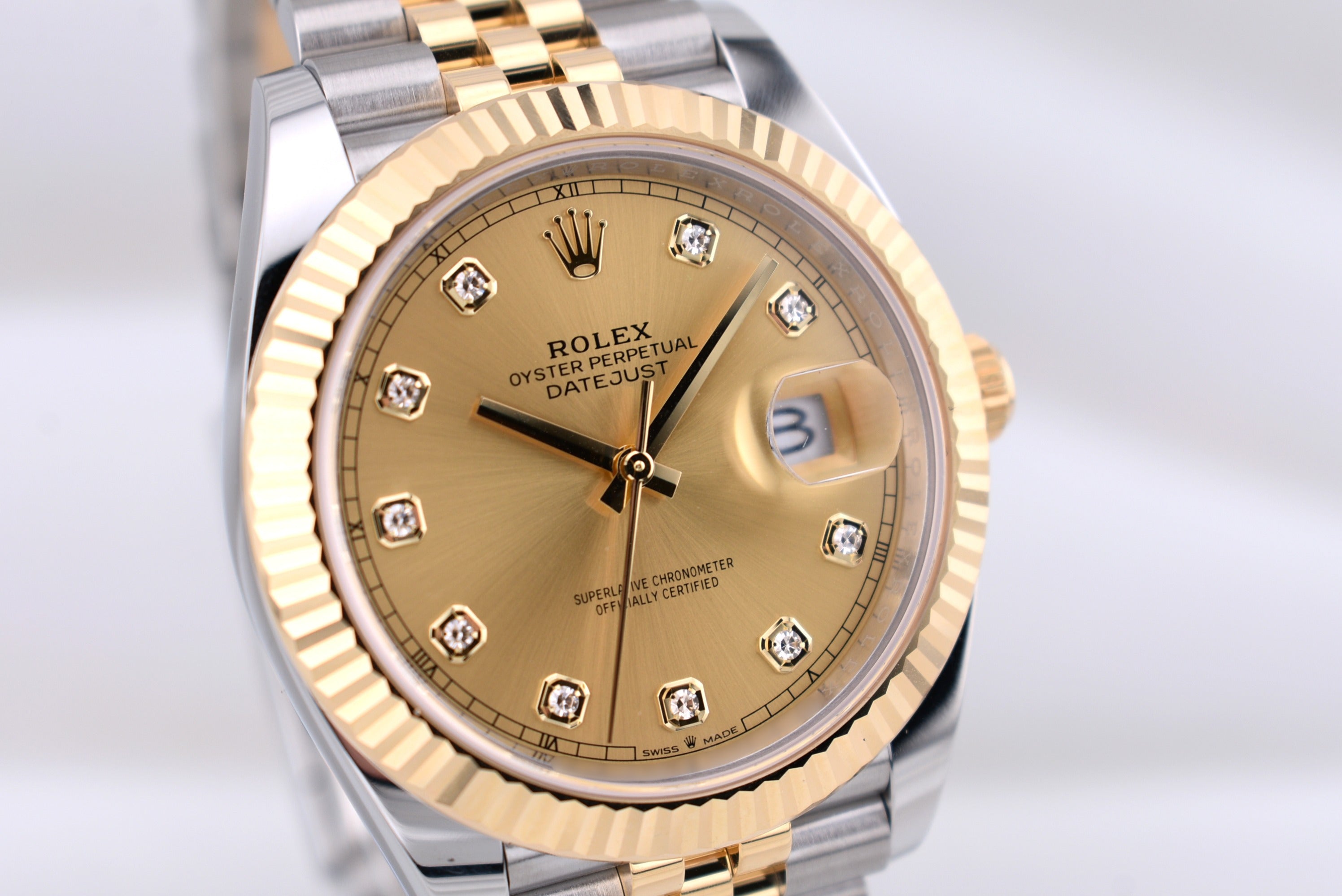 Rolex Datejust 41 Champagne Diamond Dial 126333 2026