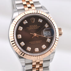 Rolex Lady Datejust 28 Chocolate Diamond Dial 279171 2022