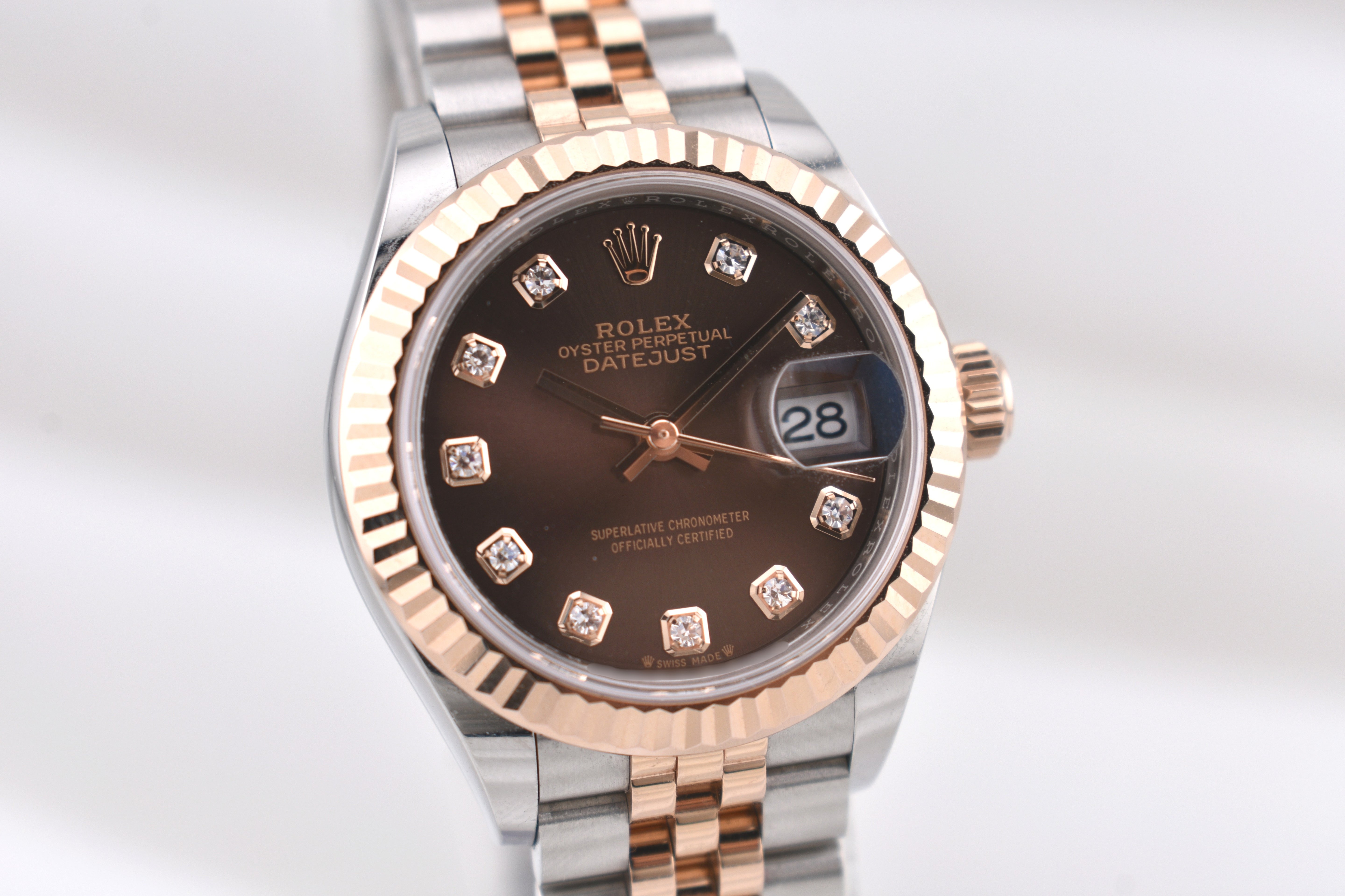 Rolex Lady Datejust 28 Chocolate Diamond Dial 279171 2022
