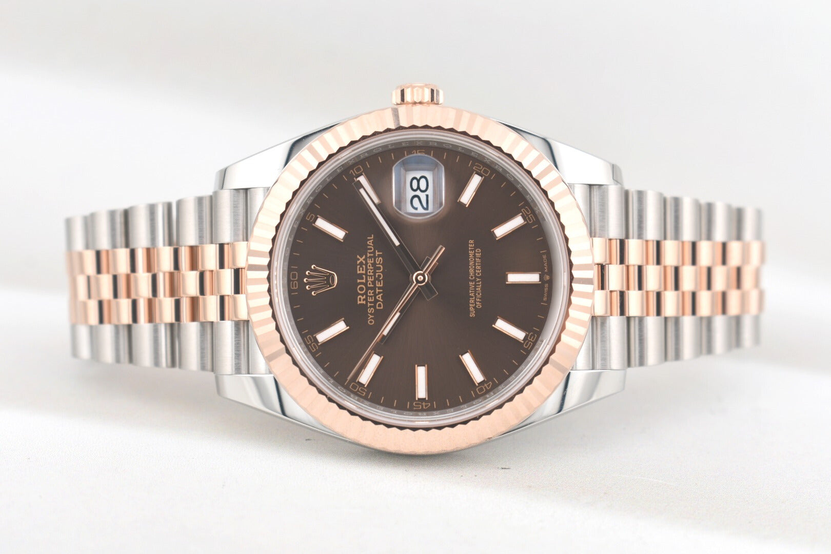 Rolex Datejust 41 Two Tone Chocolate Index Dial 126331 2025