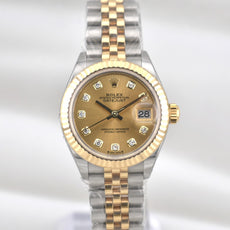 Rolex Lady Datejust 28 Two Tone Champagne Diamond Dial 279173 2026