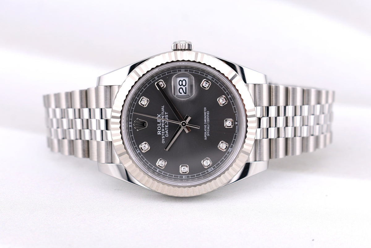 Rolex Datejust 41 Rhodium Diamond Dial 126334 2026
