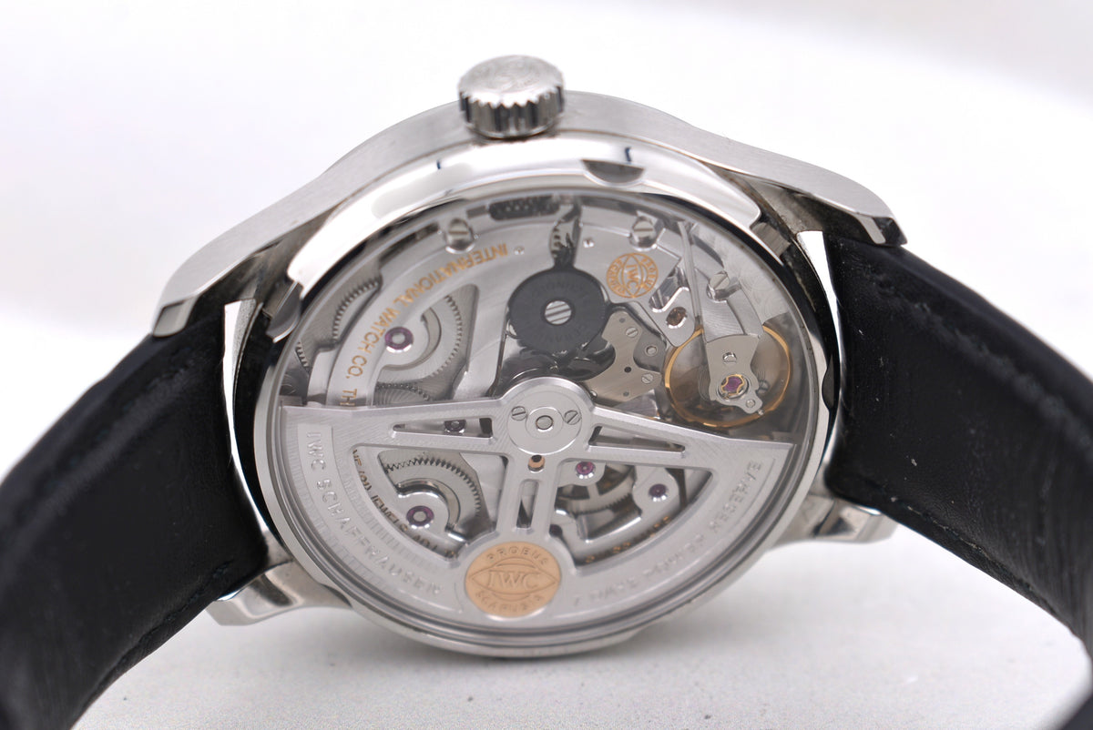 IWC Portuguese Automatic Chronograph 7 Days Silver Dial IW500705 2020
